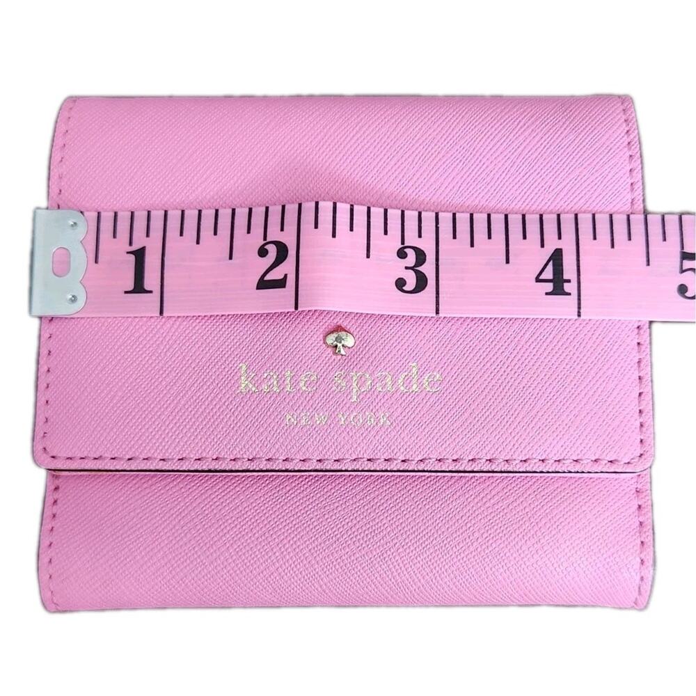 Kate Spade New York Cedar Street Tavvy Wallet Pink Leather 4.5x4 In Pre-owned - Picture 8 of 10